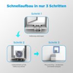 Midea Portasplit Mobile Klimaanlage | Wärmepumpe | A++ Kühlen | A+ Heizen – Bild 5